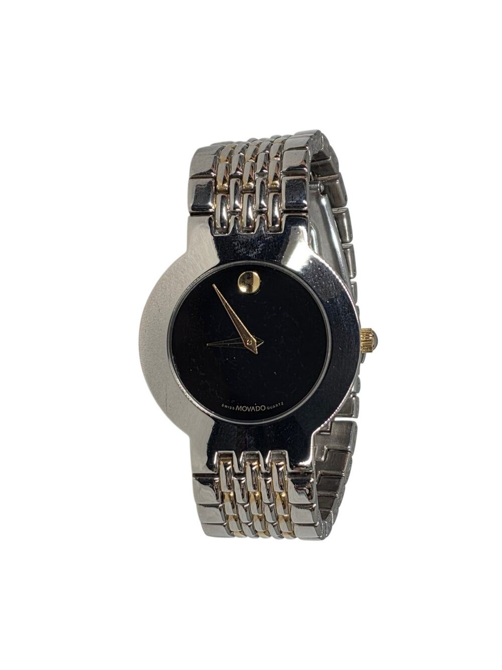 MOVADO MUSEUM TWO‑TONE QUARTZ WATCH – VINTAGE 90'S – 34MM – SAPPHIRE CRYSTAL